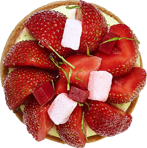 Craquante fraise citron vert basilic
