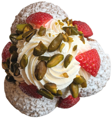 Saint-Honoré fraise-pistache