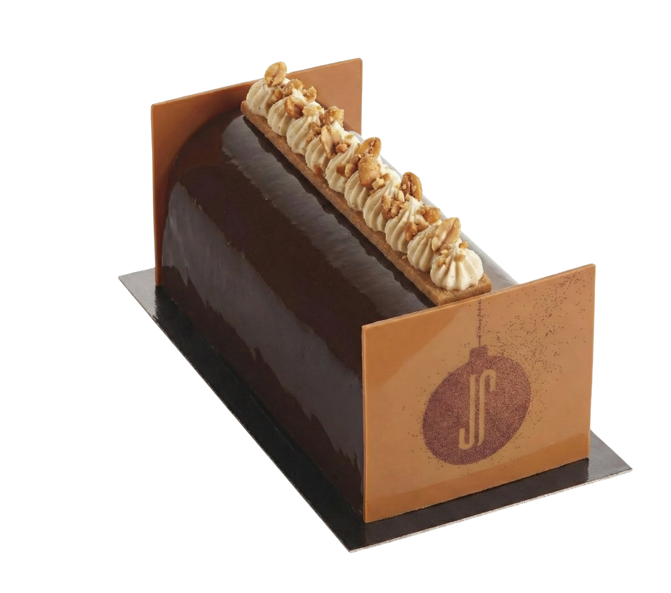 Buche_caramel_cacahuète